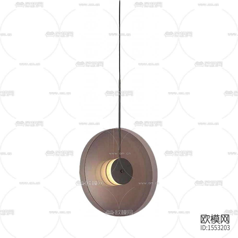 现代简约创意圆形玻璃吊灯