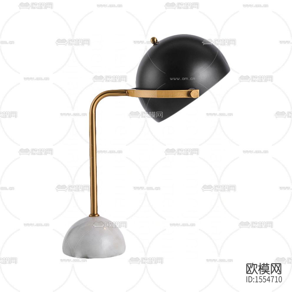 北欧轻奢大理石金属台灯下载
