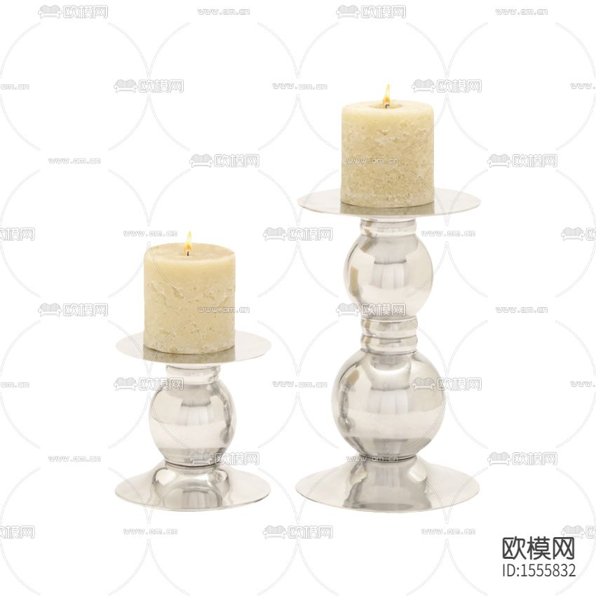 简欧创意金属烛台下载