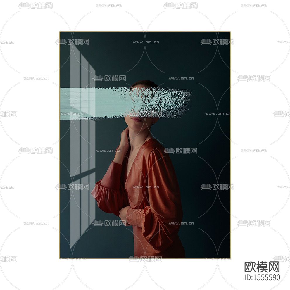 现代简约创意人像摄影装饰画下载