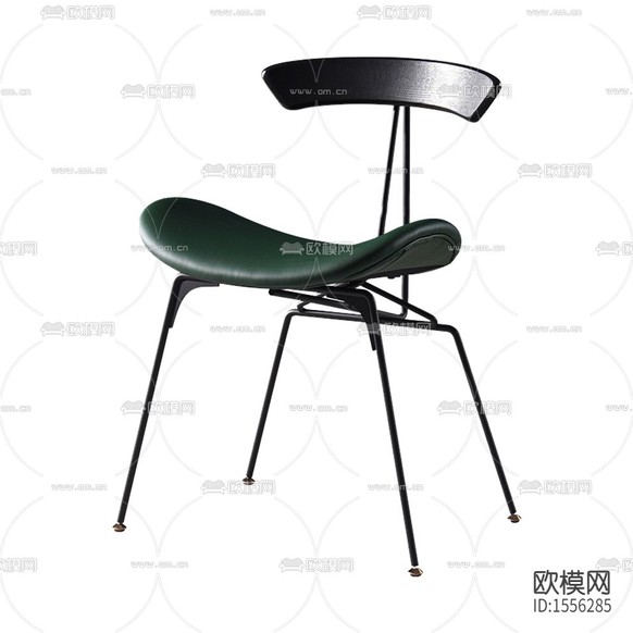 北欧简约绿色皮革黑色不锈钢蚂蚁休闲椅下载