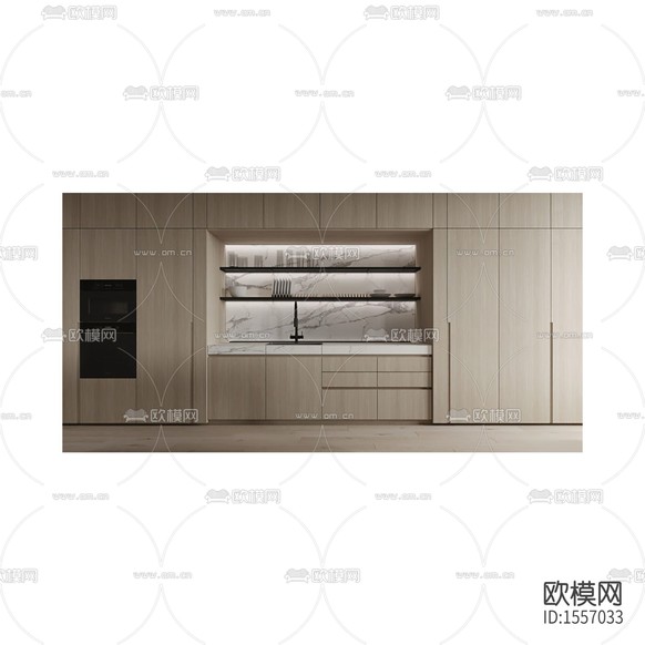 現(xiàn)代輕奢實(shí)木大理石酒柜下載