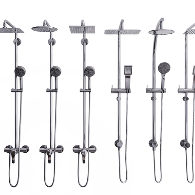  现代淋浴花洒su模型 