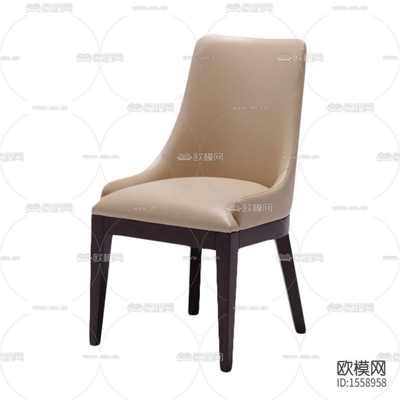 現(xiàn)代簡約皮革實木餐椅下載