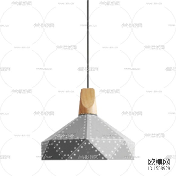 工業(yè)風鐵藝實木吊燈下載
