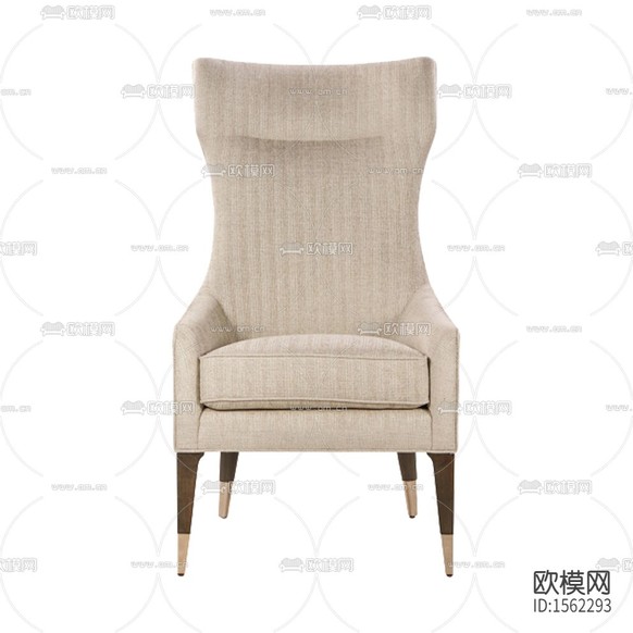 現(xiàn)代簡約杏色布藝實(shí)木休閑椅下載