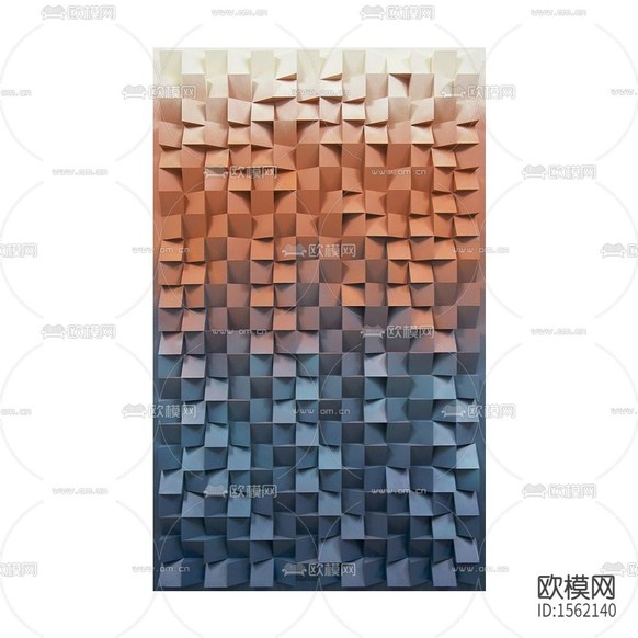 現(xiàn)代漸變色隔條實物裝置畫下載