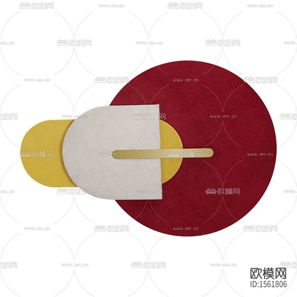 现代轻奢创意皮革不锈钢壁饰下载