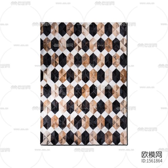 北歐簡約創(chuàng)意幾何色塊布藝地毯下載
