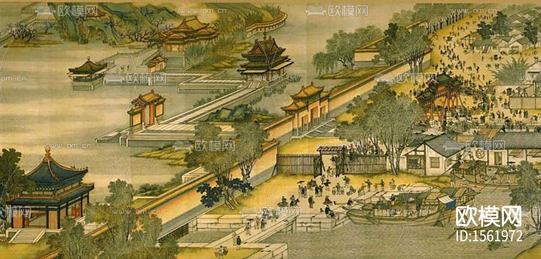 中式古典风景装饰画下载