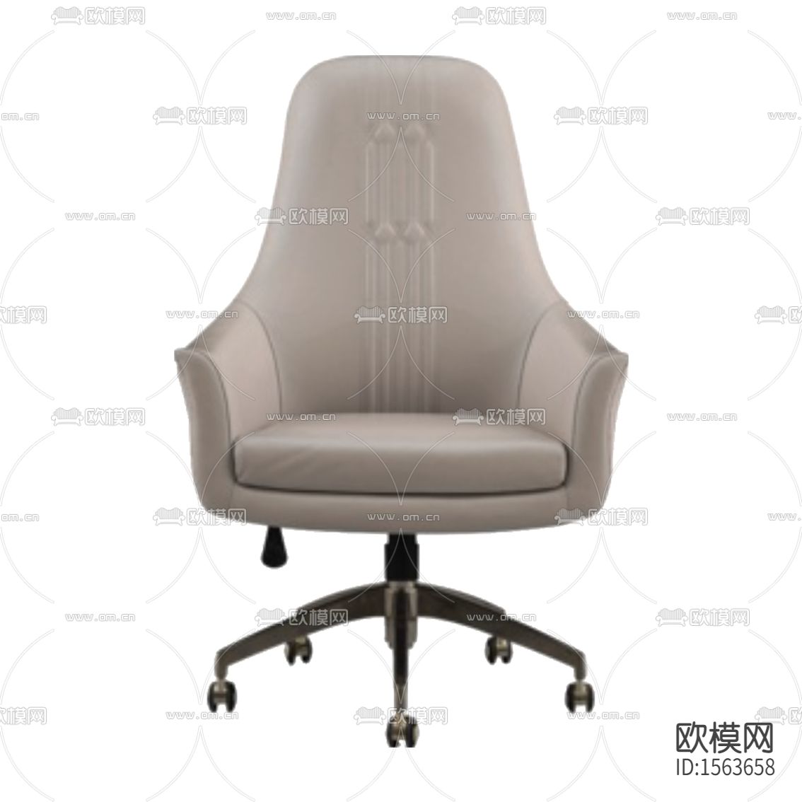 现代简约皮革金属旋转办公椅