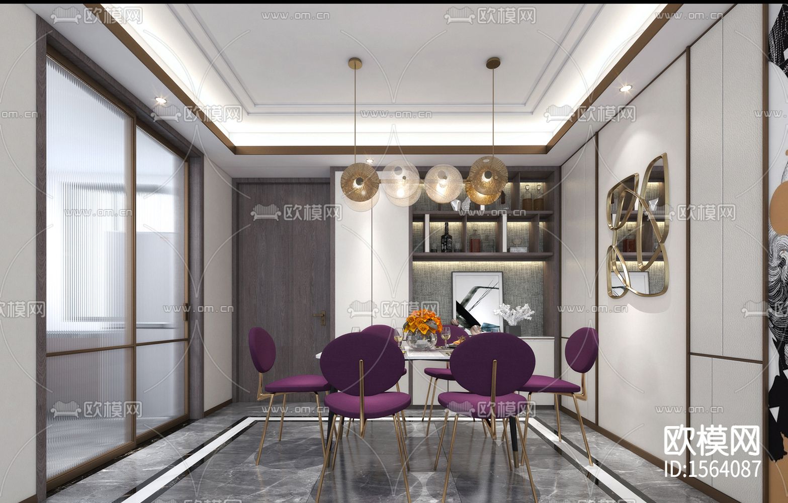 家装cad施工图下载（渲染图6）