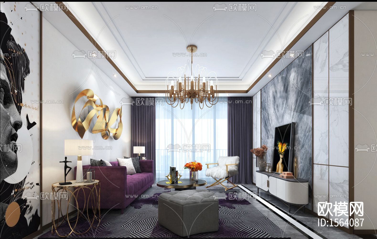 家装cad施工图下载（渲染图8）