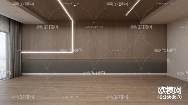 现代轻奢客厅场景下载