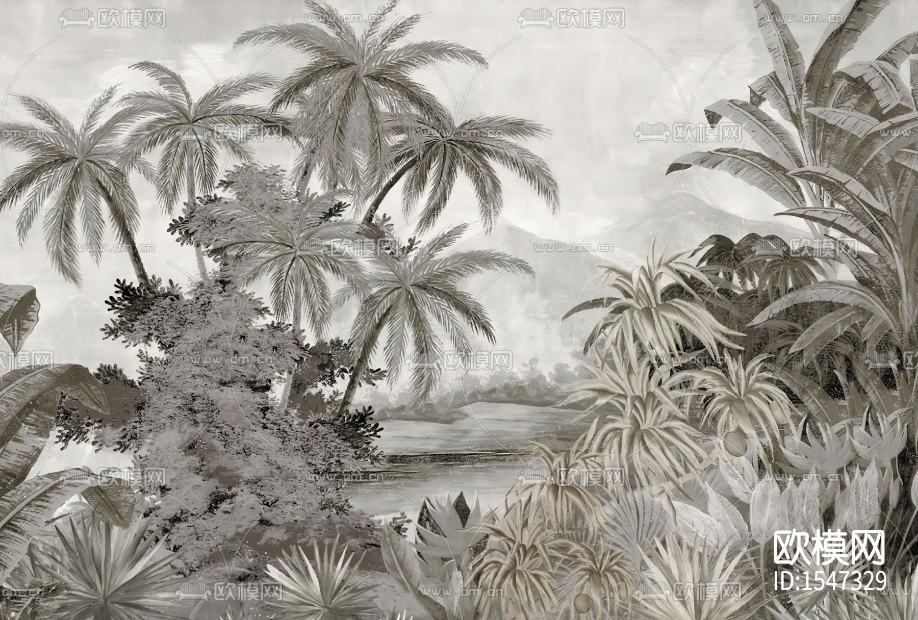 森林背景壁画