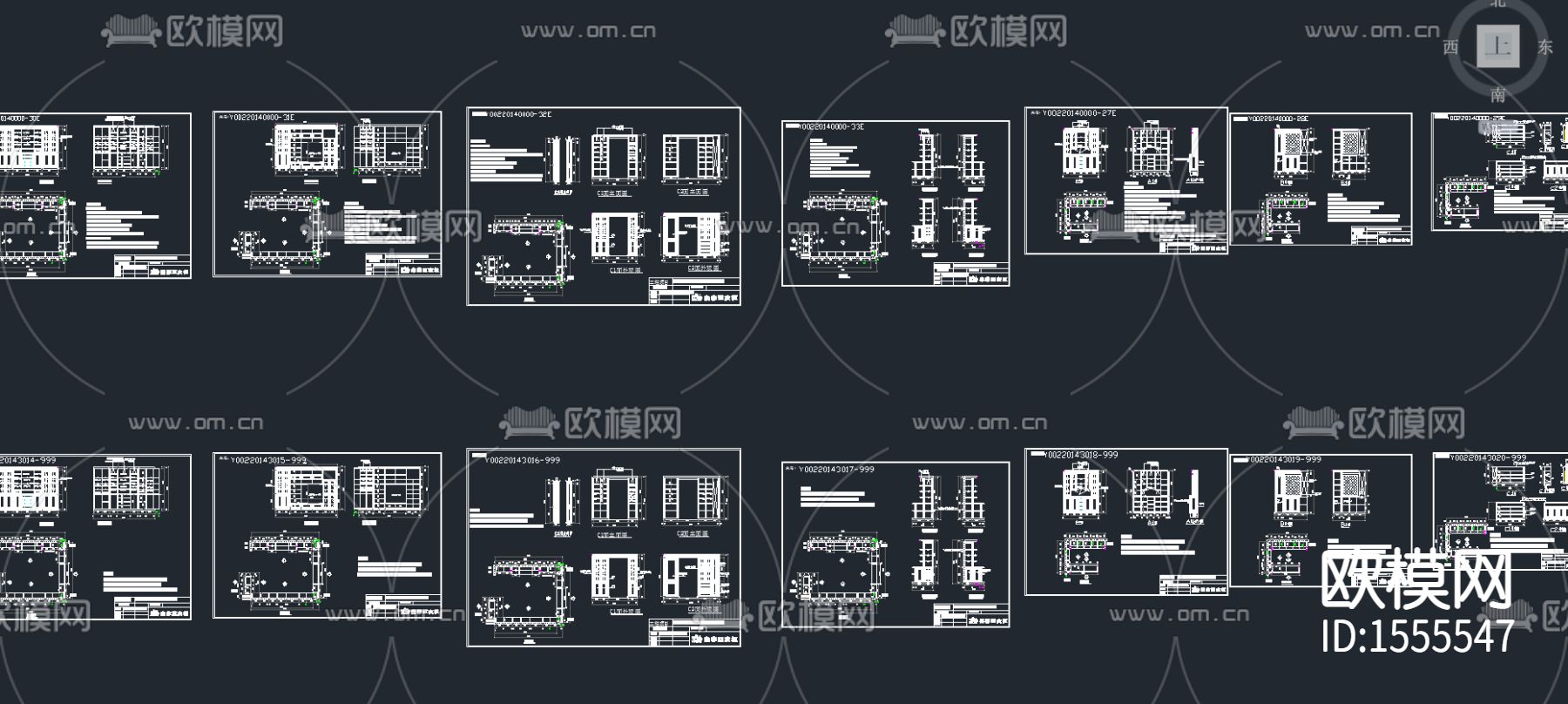 定制家居柜子cad图库下载（渲染图3）