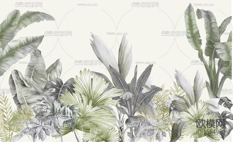 现代绿植装饰画
