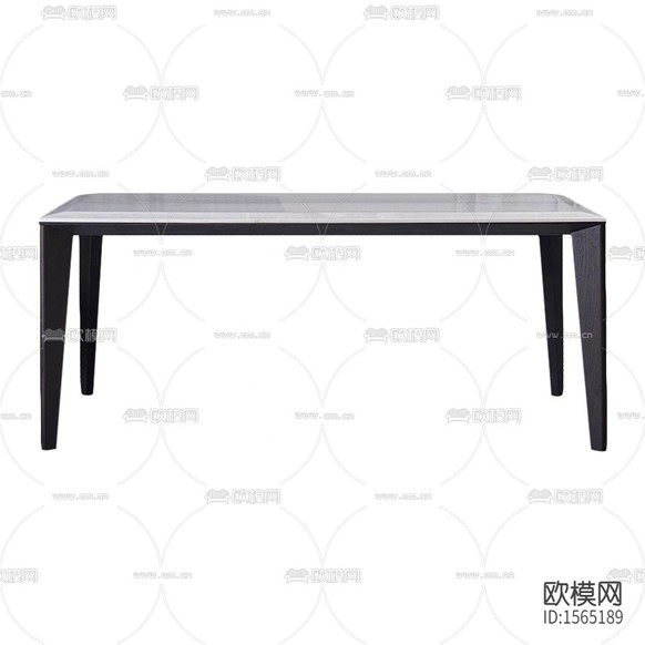 現(xiàn)代極簡(jiǎn)黑白色實(shí)木大理石餐桌下載