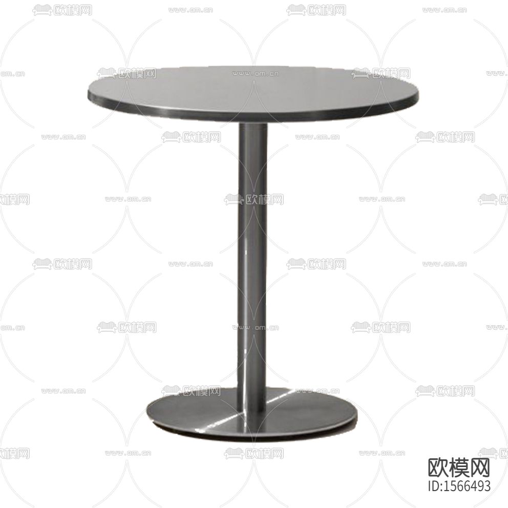 现代极简不锈钢圆形咖啡桌下载