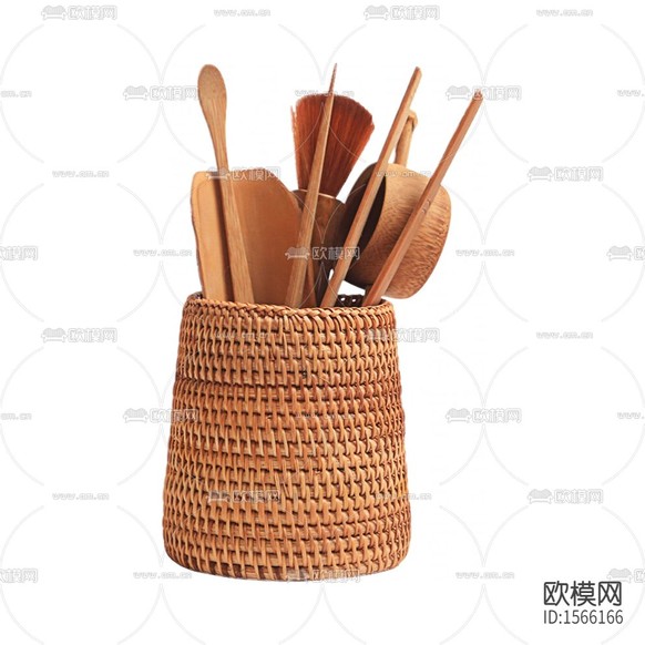 新中式禅意藤编实木茶道六君子下载