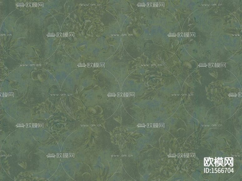 美式复古花卉印花壁纸下载