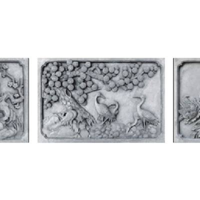  中式花鸟砖雕su模型 