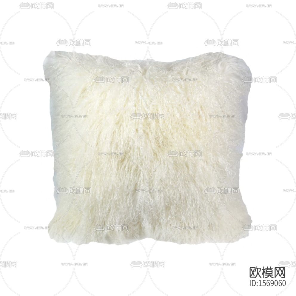 北欧简约创意白色羊毛抱枕下载