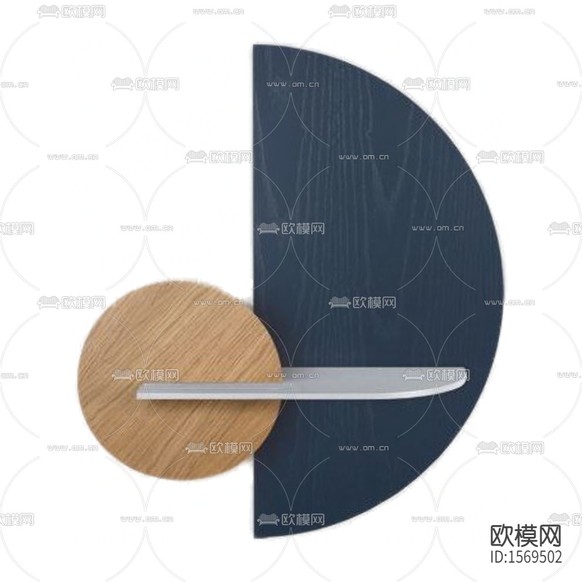 现代简约几何实木床头柜下载