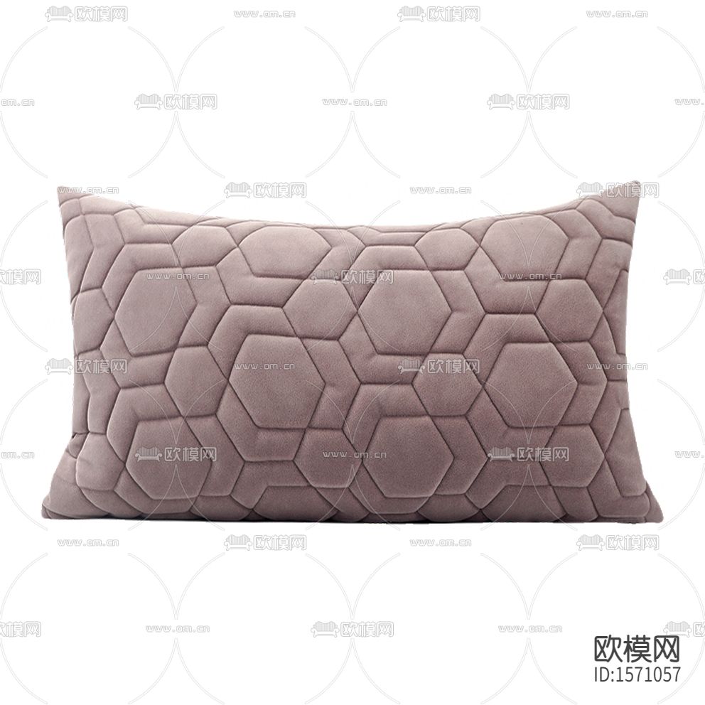 现代简约脏粉色几何布艺抱枕