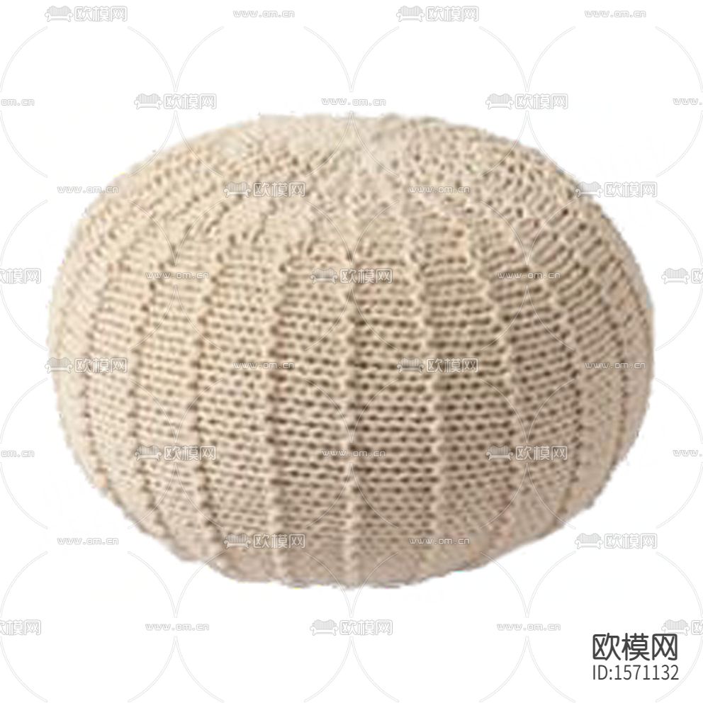 北欧简约编织布艺沙发凳