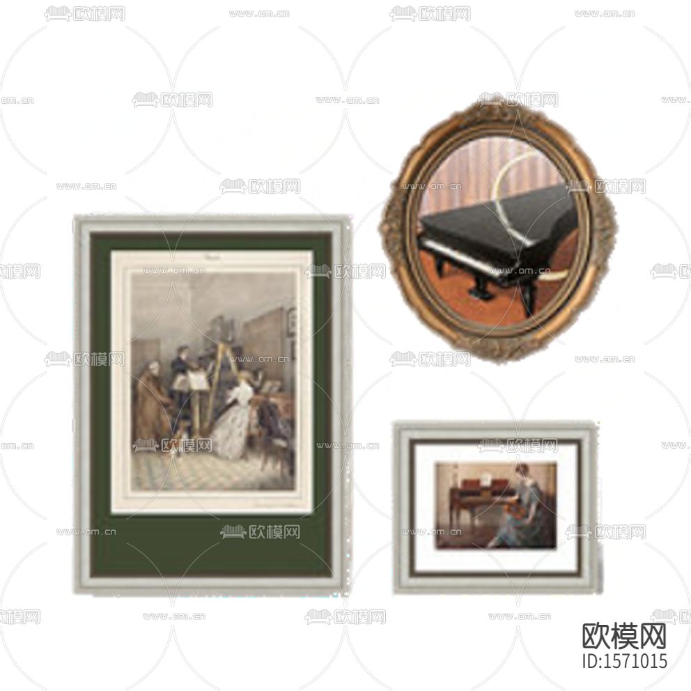 欧式古典创意石膏素描装饰画下载