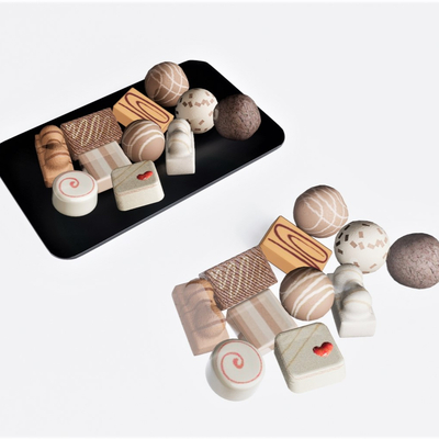  现代面包甜甜圈su模型 