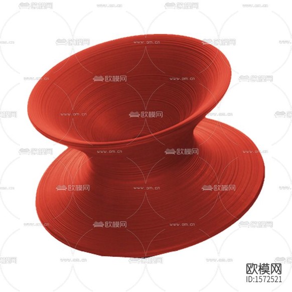 現(xiàn)代簡約紅色創(chuàng)意圓形休閑椅下載