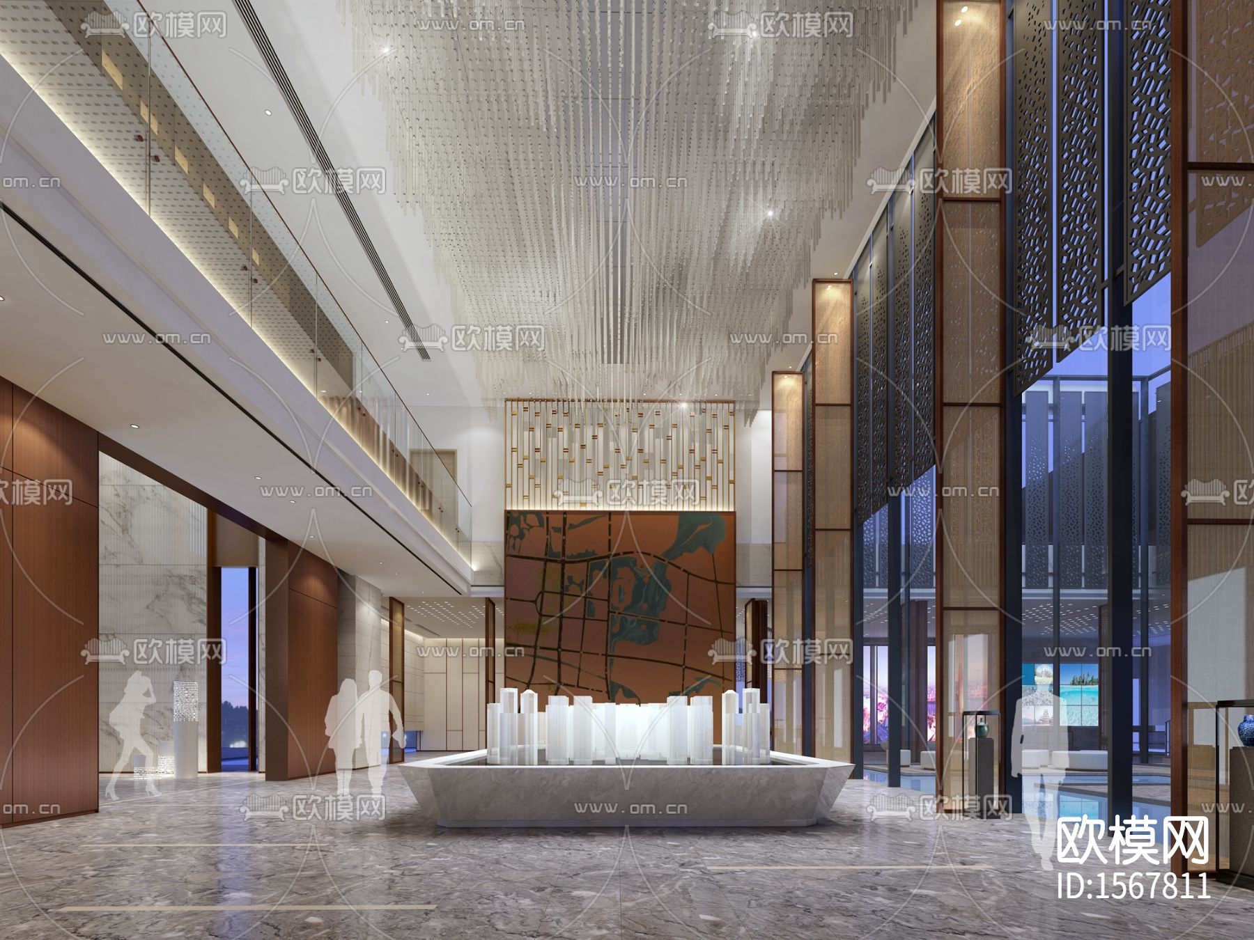 华润万象世界展厅cad施工图下载（渲染图4）