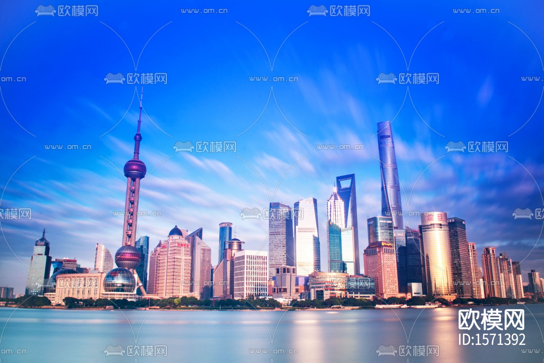 上海城市夜景贴图下载