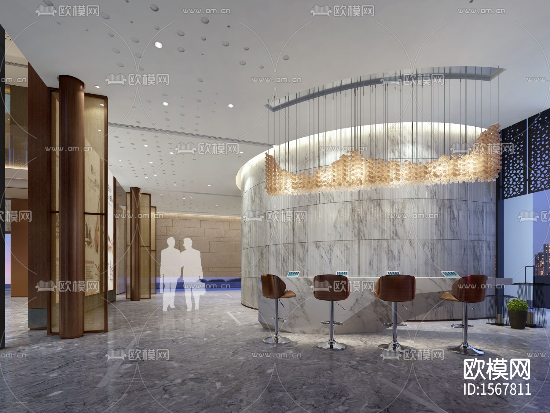 华润万象世界展厅cad施工图下载（渲染图3）