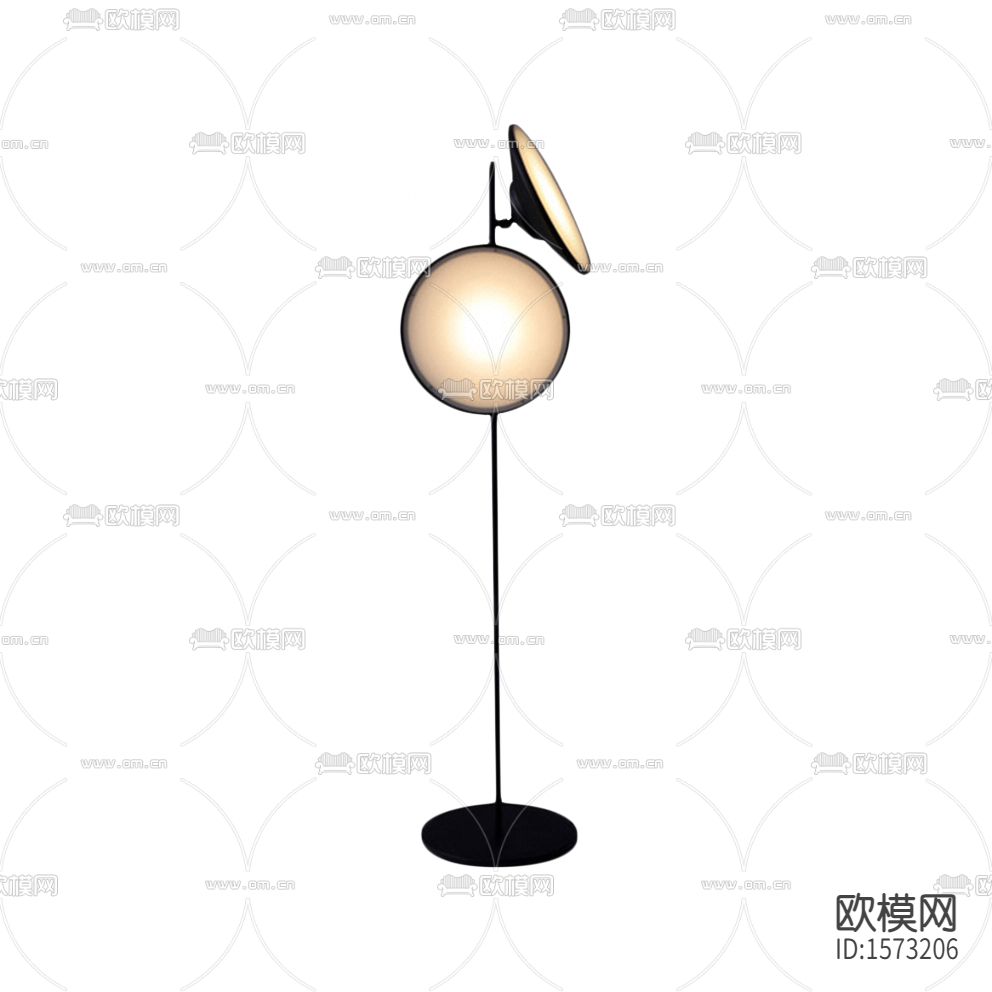 现代简约创意金属落地灯下载