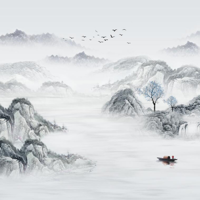 水墨字画3d贴图-装饰画3d贴图下载-3dmax模型免费下载-欧模网