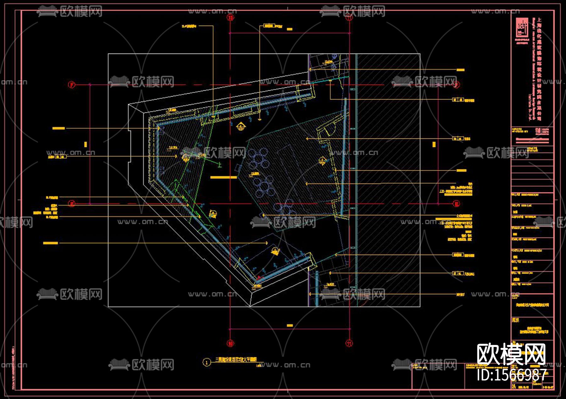 黄山市城市展厅cad施工图下载（渲染图1）