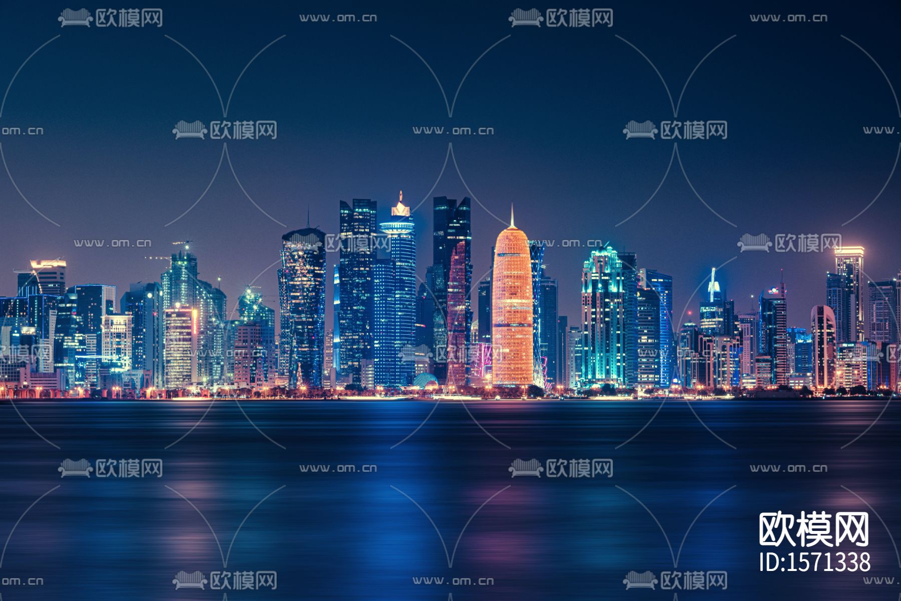 城市夜景贴图下载