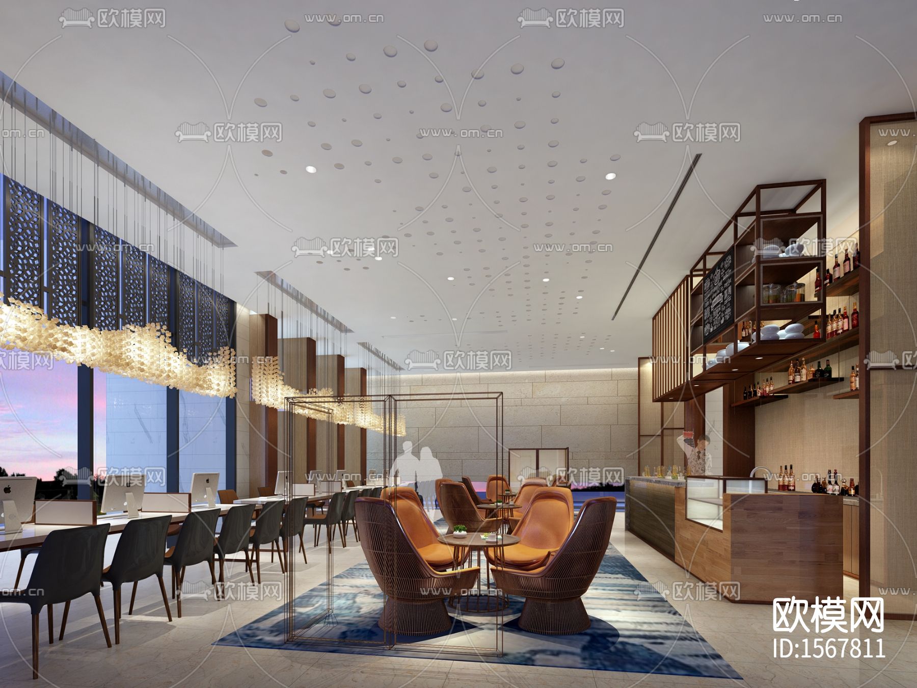 华润万象世界展厅cad施工图下载（渲染图2）