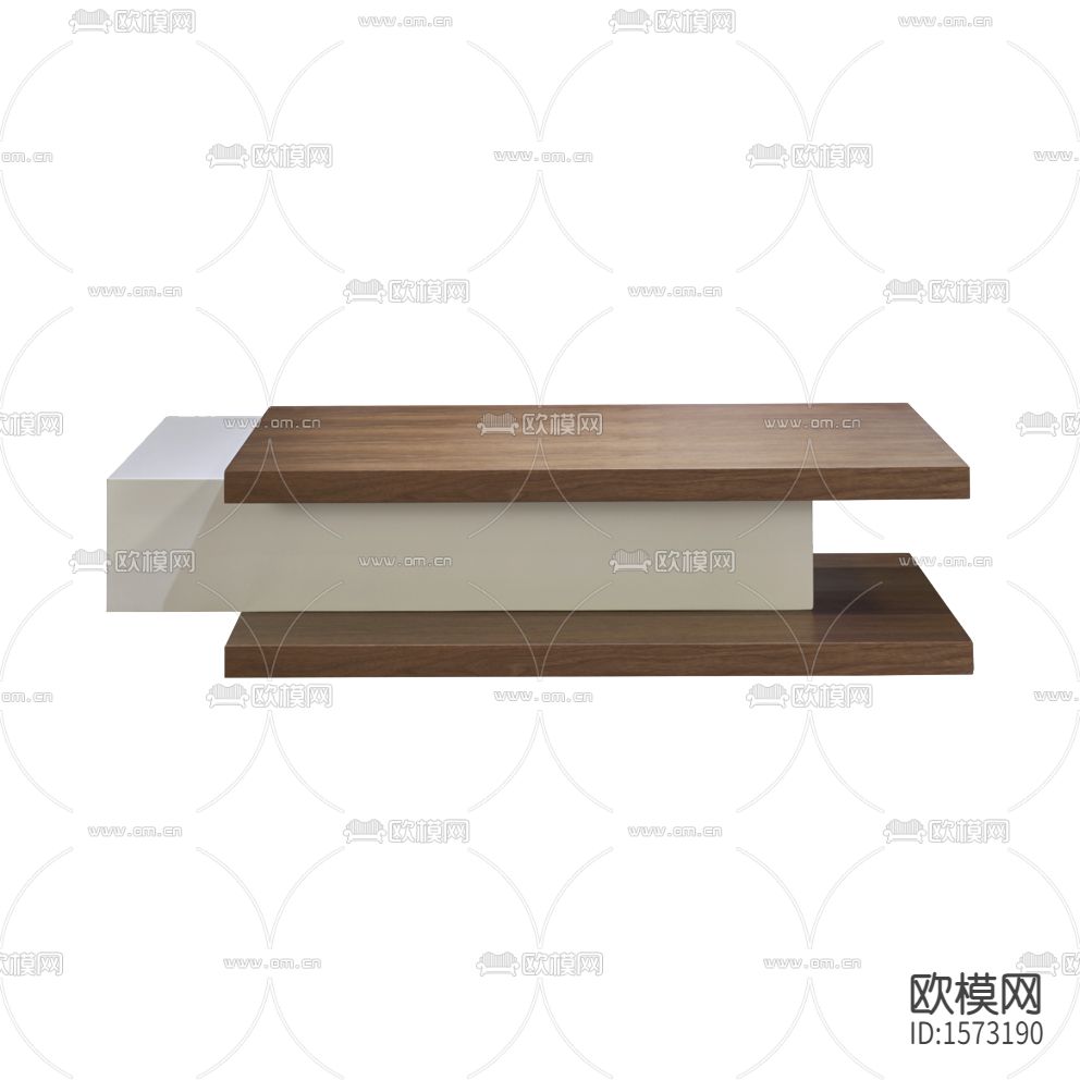 现代简约实木错位方形茶几下载