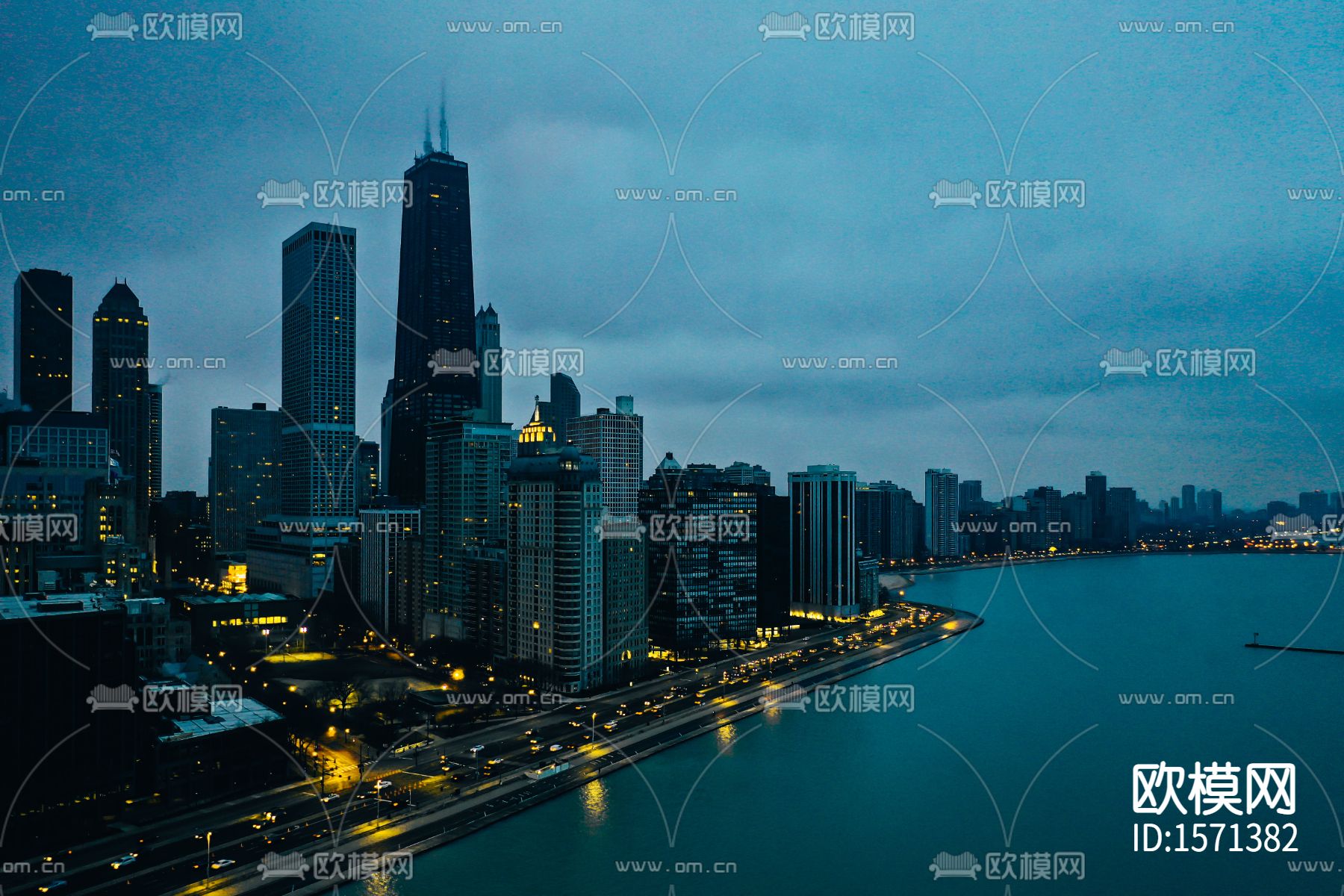 城市夜景贴图