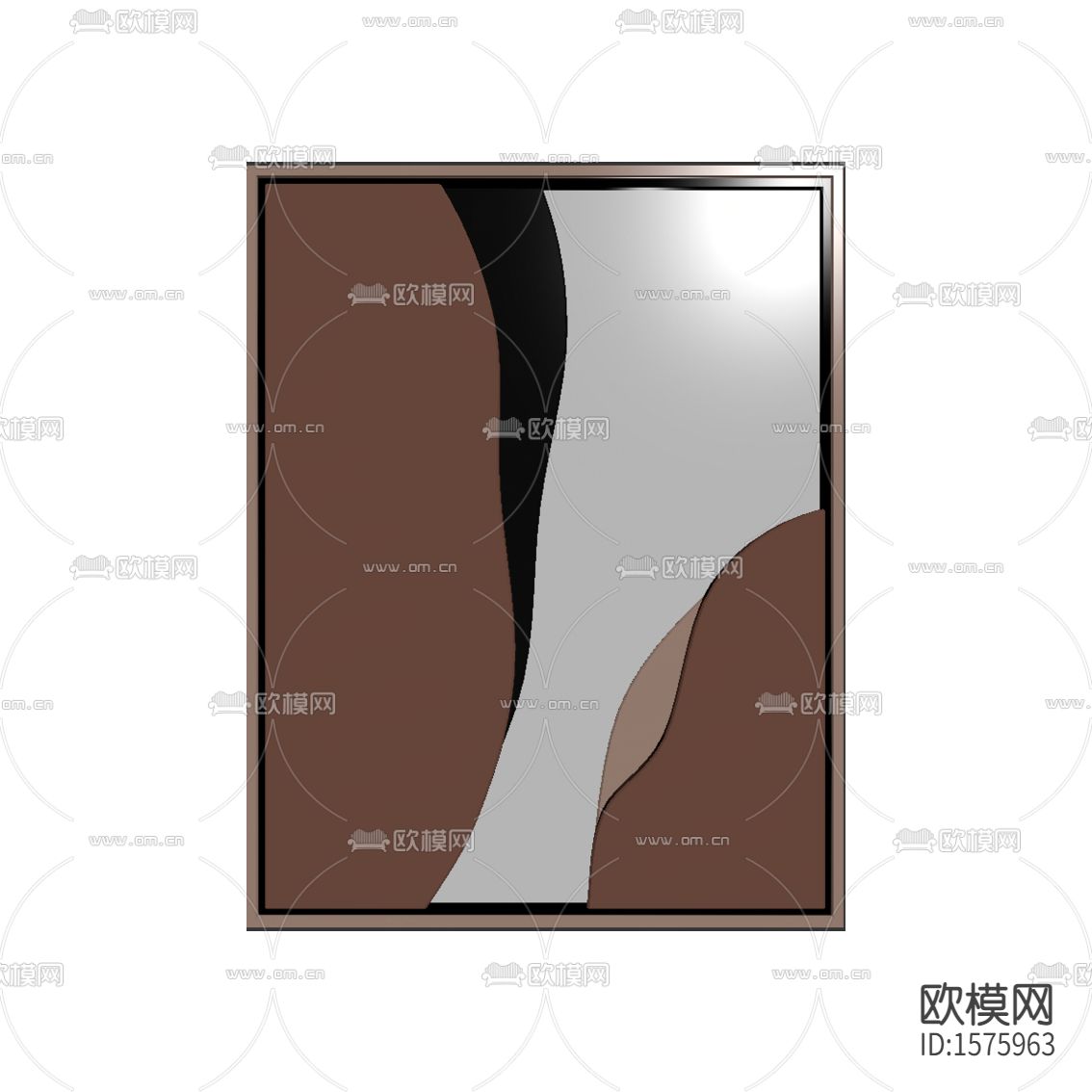 现代简约抽象色块装饰画下载