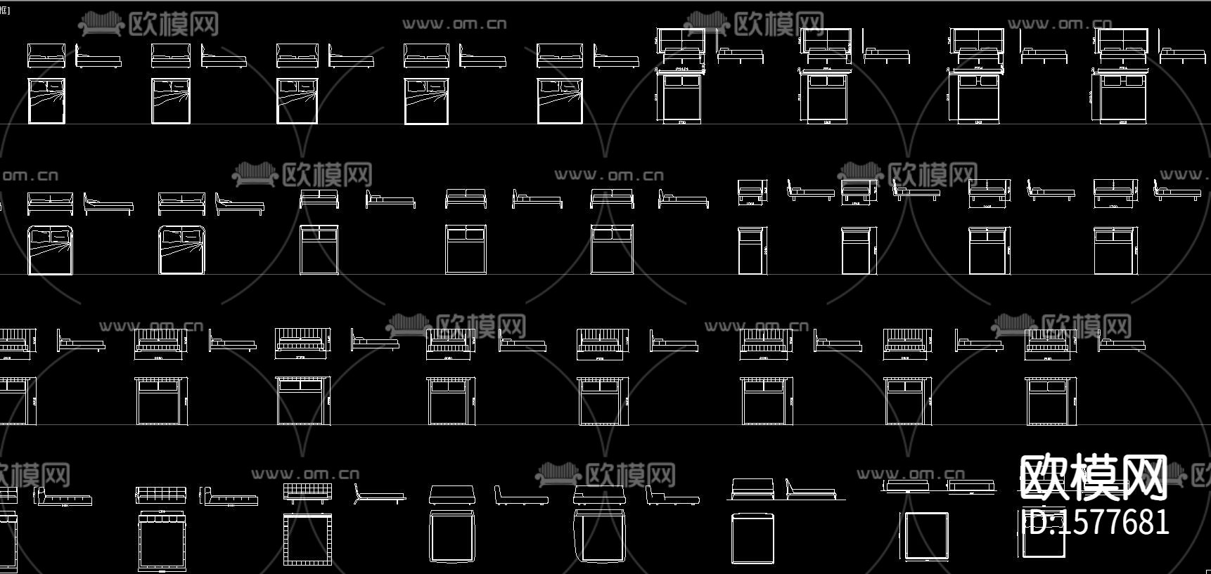 家具cad图库下载（渲染图5）