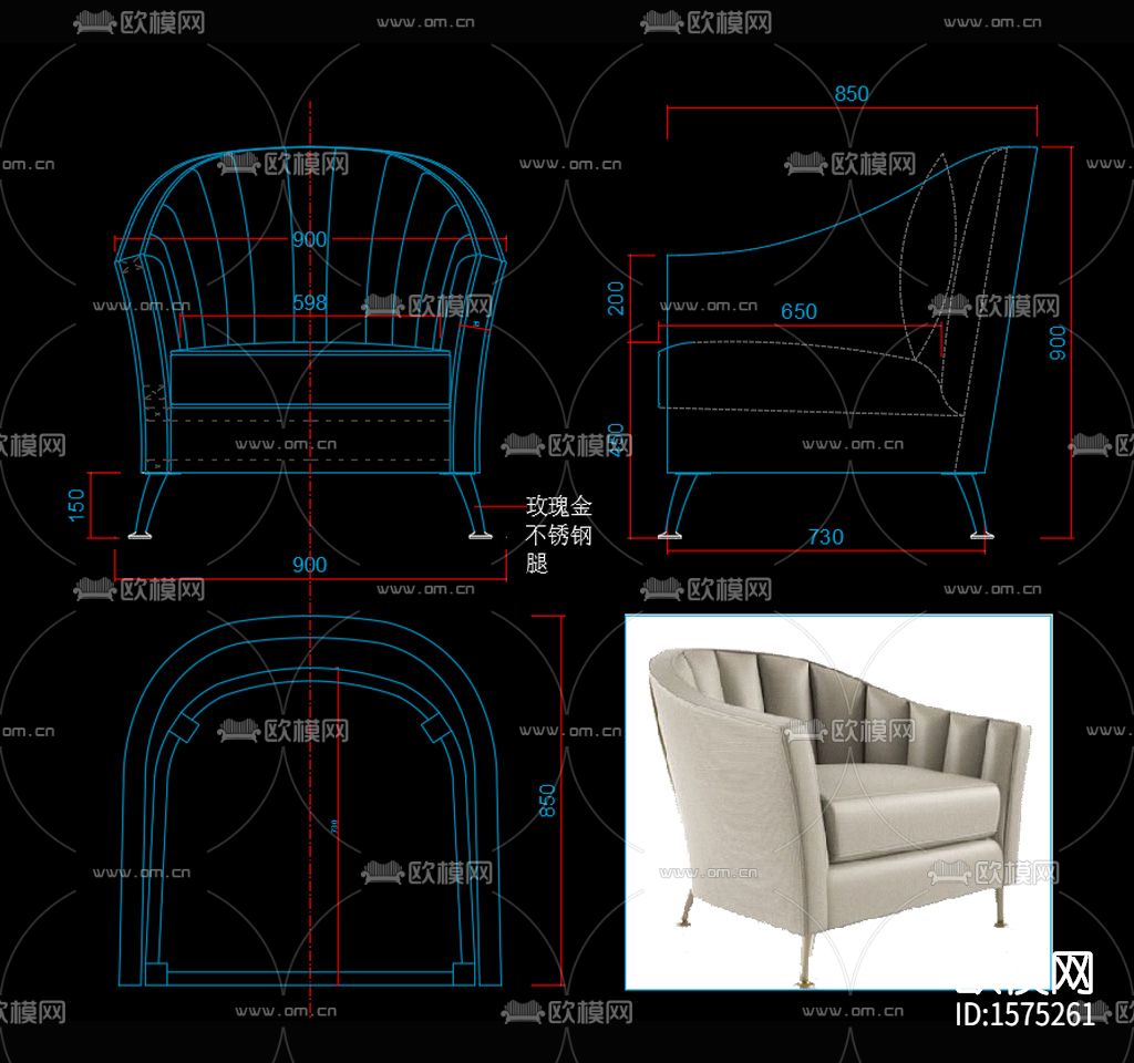 椅子cad节点大样图下载