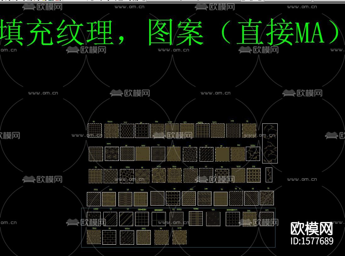 CAD平面图库