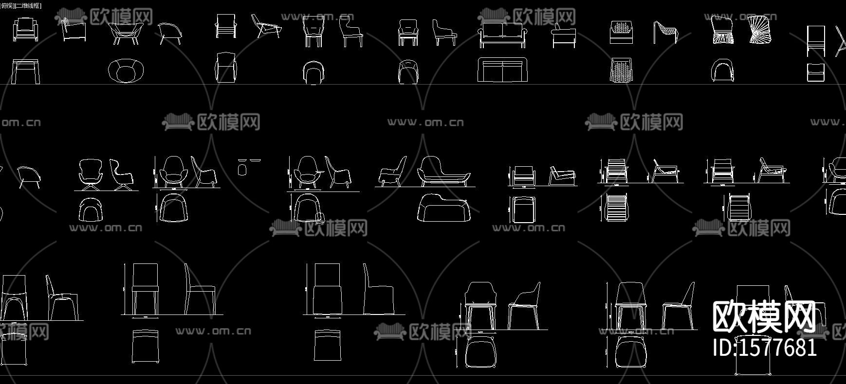 家具cad图库下载（渲染图3）