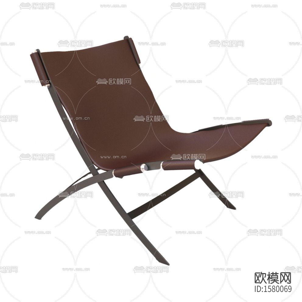 北欧简约皮革金属休闲椅下载