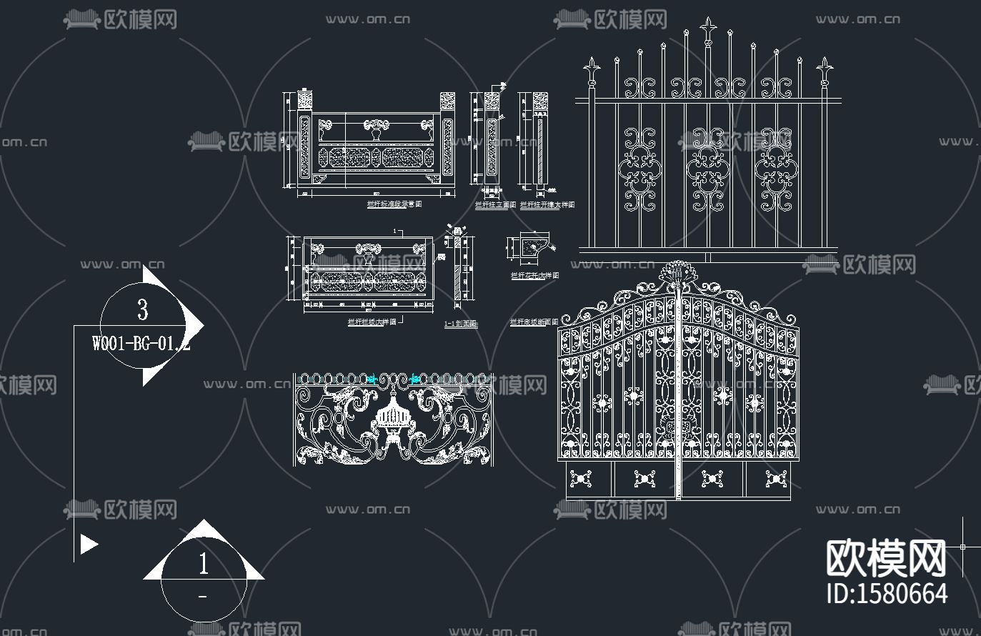 大理石花纹石材线条cad图库下载（渲染图7）